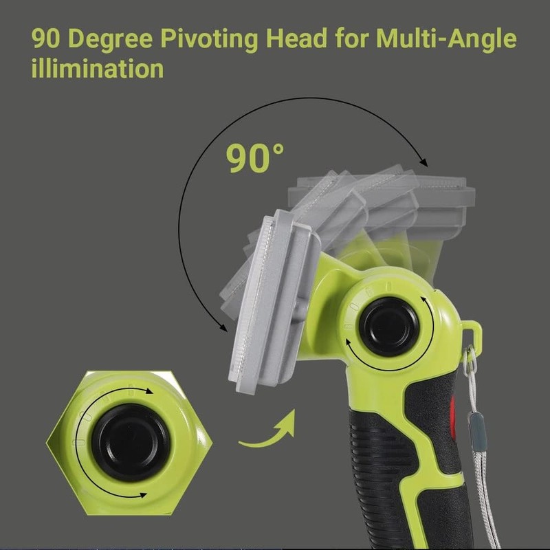 Cordless LED Work Light Flashlight for Ryobi 18V One+ Li-ion Battery 9W 1000LM gallery