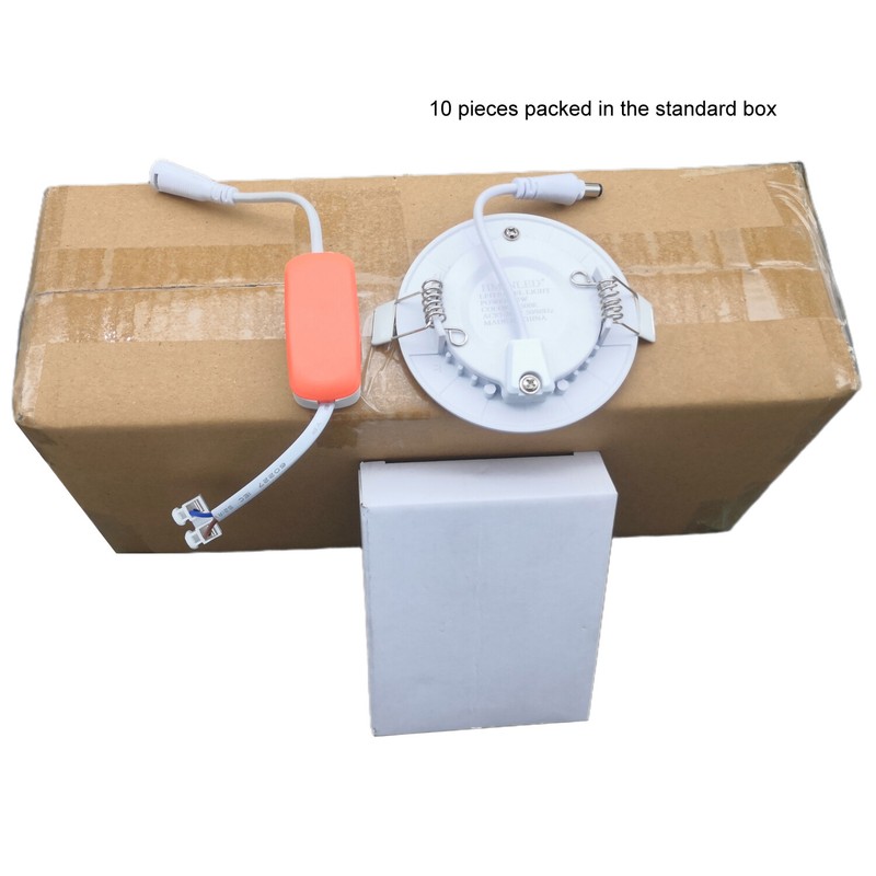 10Pack 3inch LED Ceiling Lights Ultra-Thin Recessed Retrofits Kit 6500K Daylight gallery