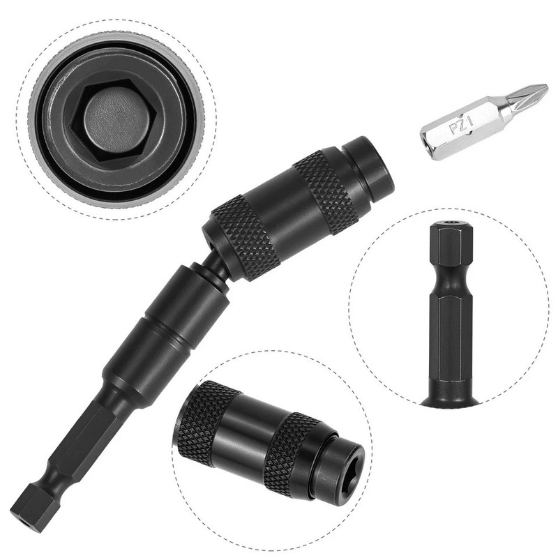 4 Pack Magnetic Swiveling Bit Tip Holder 1/4 Inch Rotary Drill Pivot Bit Holder gallery