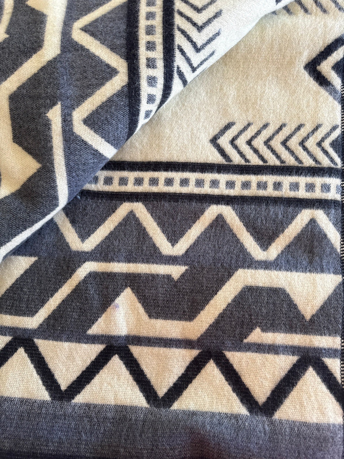 Alpaca Blanket - Cozy Colorful Native Pattern Throw - Made in Ecuador - 20262 gallery