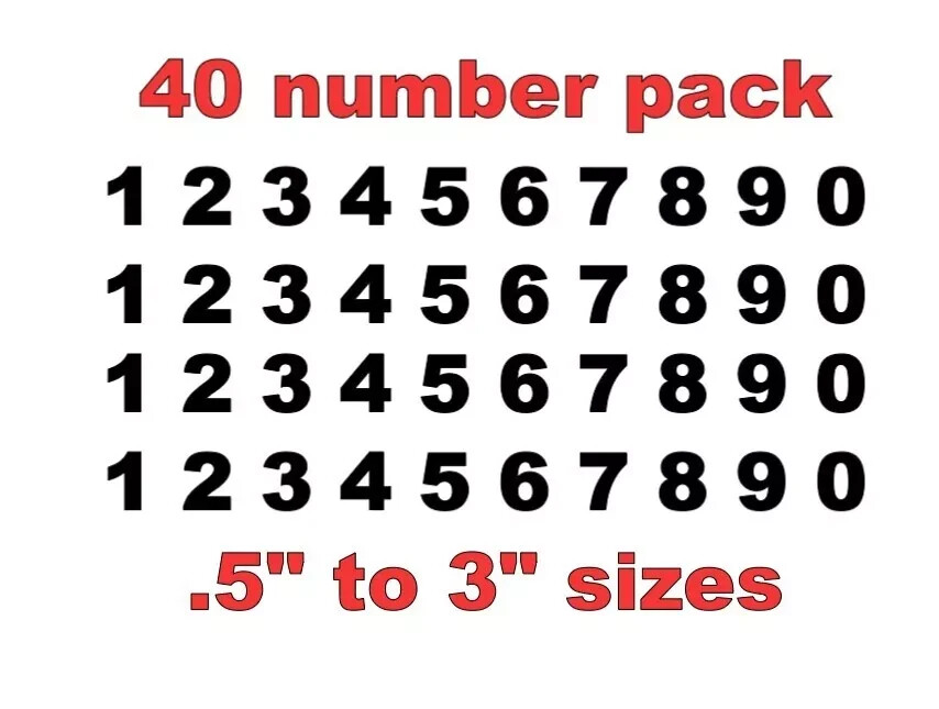Mailbox Address Locker Numbers Decal Vinyl Sticker Window Door Wall Sign Decals gallery
