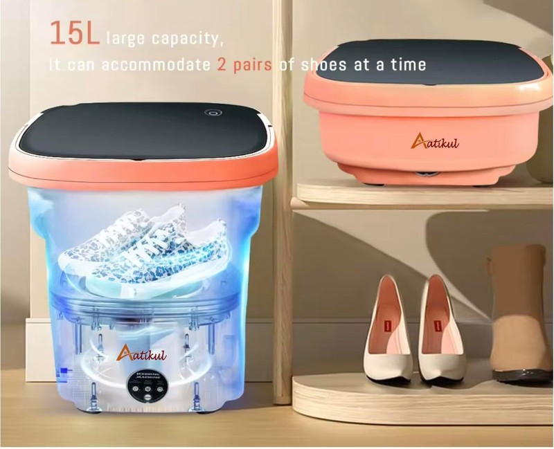 15L Foldable Portable Mini Washer, Small washing Machine for Small clothes gallery