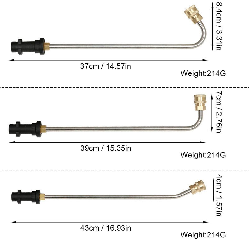Pressure Washer Gutter Cleaner Attachment, Stainless Steel Angled Extension G7V1 gallery