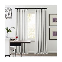 Sunbrella Durant Light Filtering Curtains | 50 in. W X 96 in. L | White | Fad…
