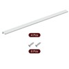 Cabinet Edge Finger Pull, 4pcs 600mm / 23.62" Hidden Cabinet Pulls, Silver gallery