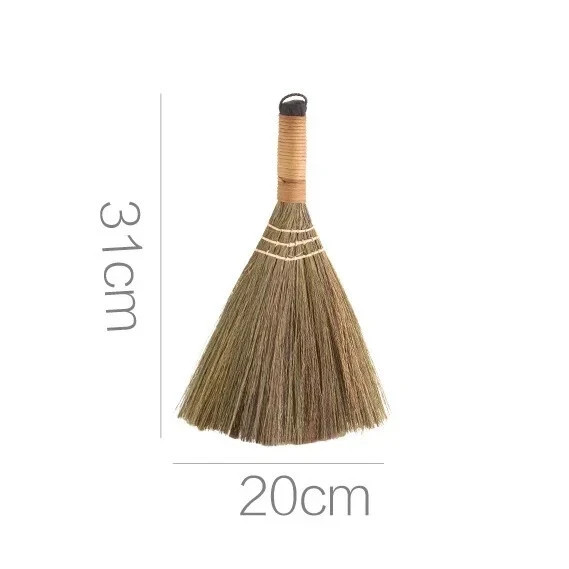 Japanese Short Handle Soft Bristle Broom Wood Floor Clean Sweeping Brush Dustpan gallery