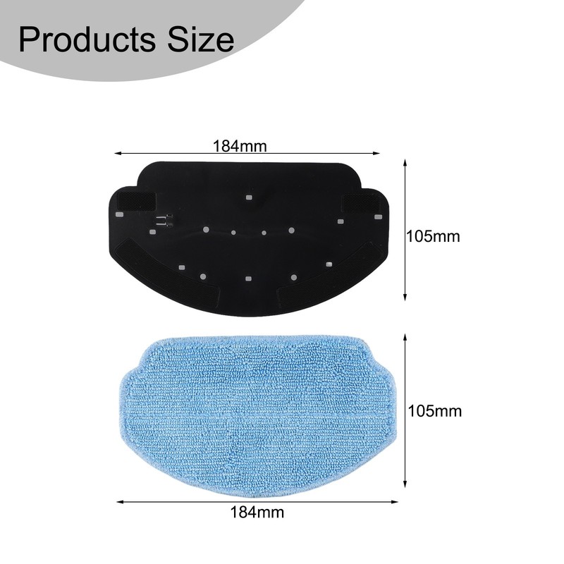 Long lasting Mop Bracket and Microfiber Pads for MAMNV BR150 BR151 Robot Vacuum gallery