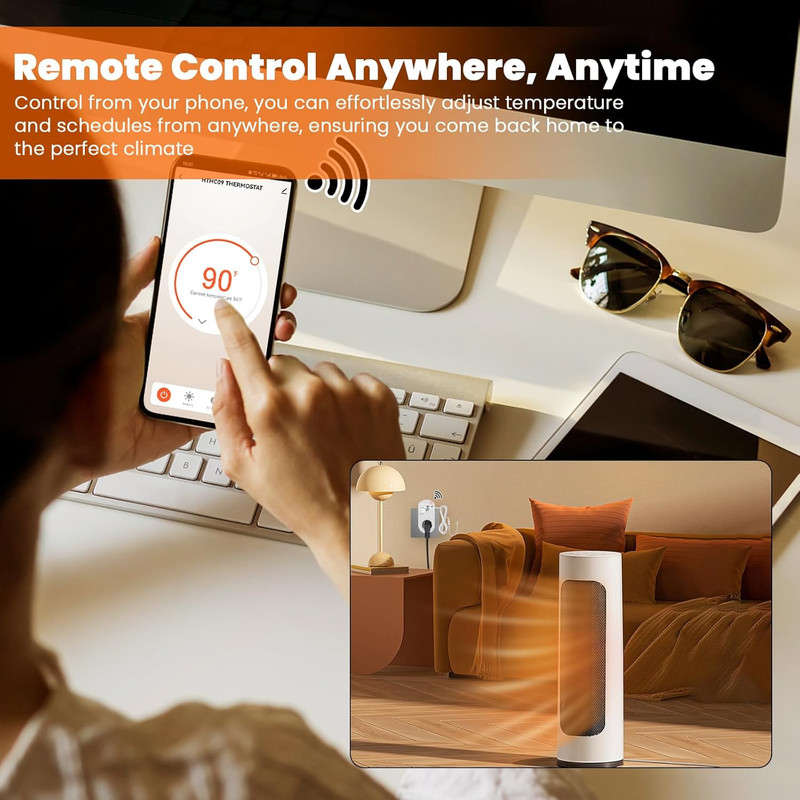New Generation! Smart Wifi Temperature Control Outlet Compatible with A gallery