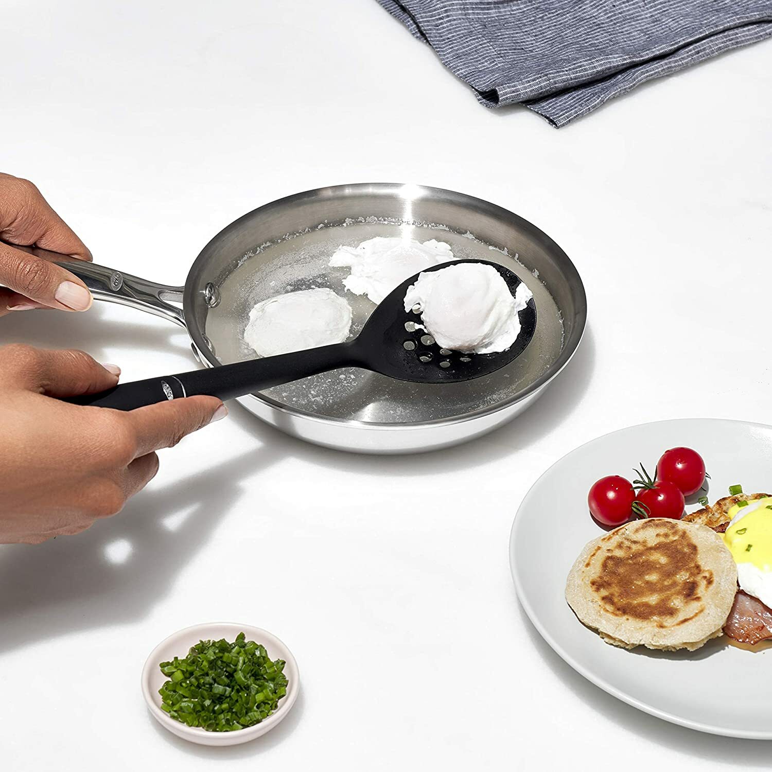OXO Good Grips Black Nylon Slotted Spoon With Soft comfortable grip gallery