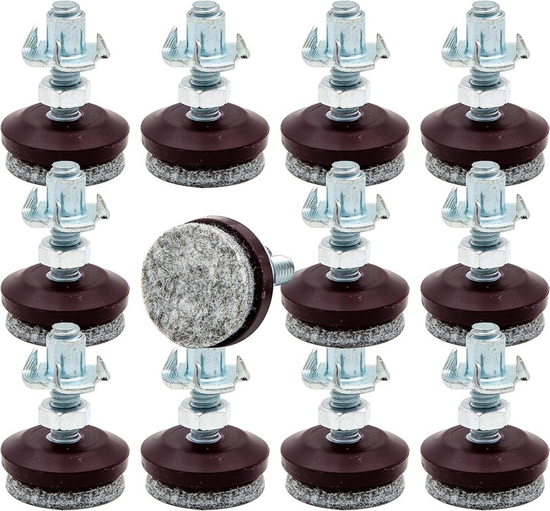 12 Pack Adjustable Leveling Feet, Hardwood Floor Protection gallery