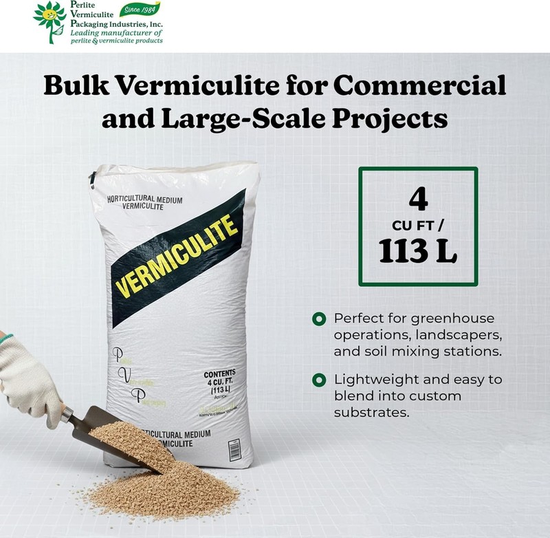 Medium Vermiculite – Professional Grade – Excellent Soil Conditioner - Medium... gallery