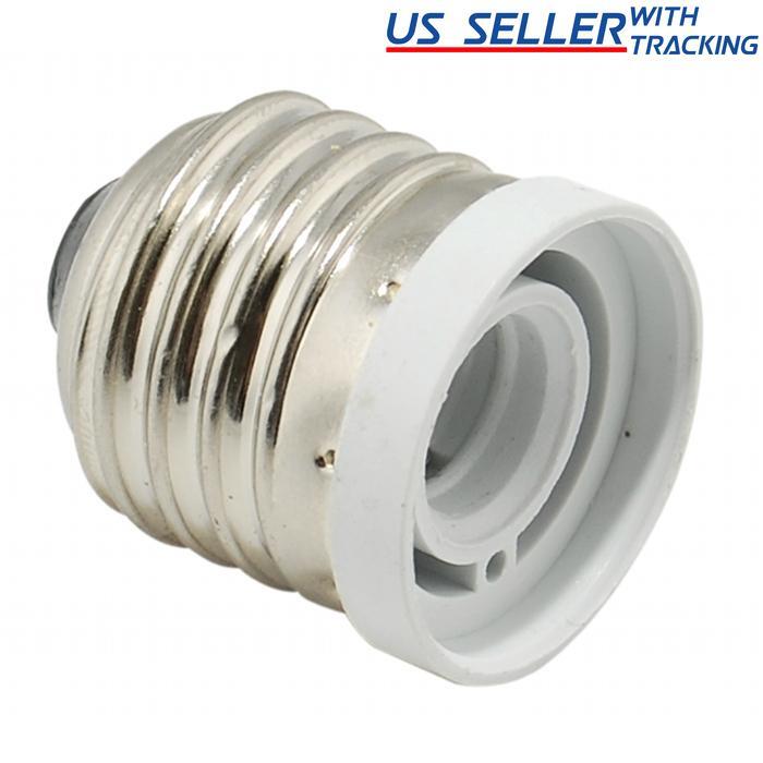 Light Bulb Socket Adapter Medium Base E26 to Candelabra E12 Screw Reducer gallery