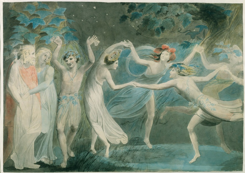 William Blake Oberon, Titania & Puck : Fairies : Archival Giclée Art Print 1786 gallery