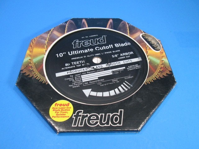 FREUD 10" Ultimate Cutoff Blade LU85M010 - 80 Teeth - 5/8in. Arbor *NICE LQQK!! gallery