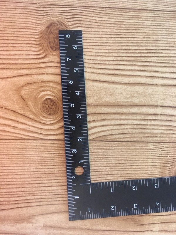 RIGHT ANGLE FRAMING SQUARE HEAVY DUTY L shape RULER 12X8 2-SIDED with Metric NEW gallery