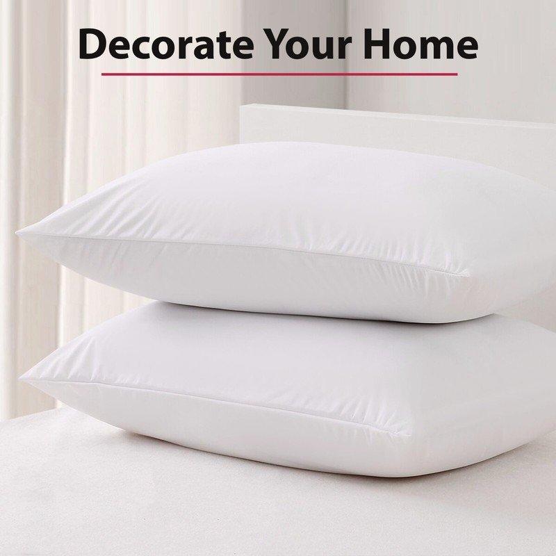 Pack of 4 Throw Pillows Insert Ultra Soft Bed & Couch Sofa Decorative Pillows gallery