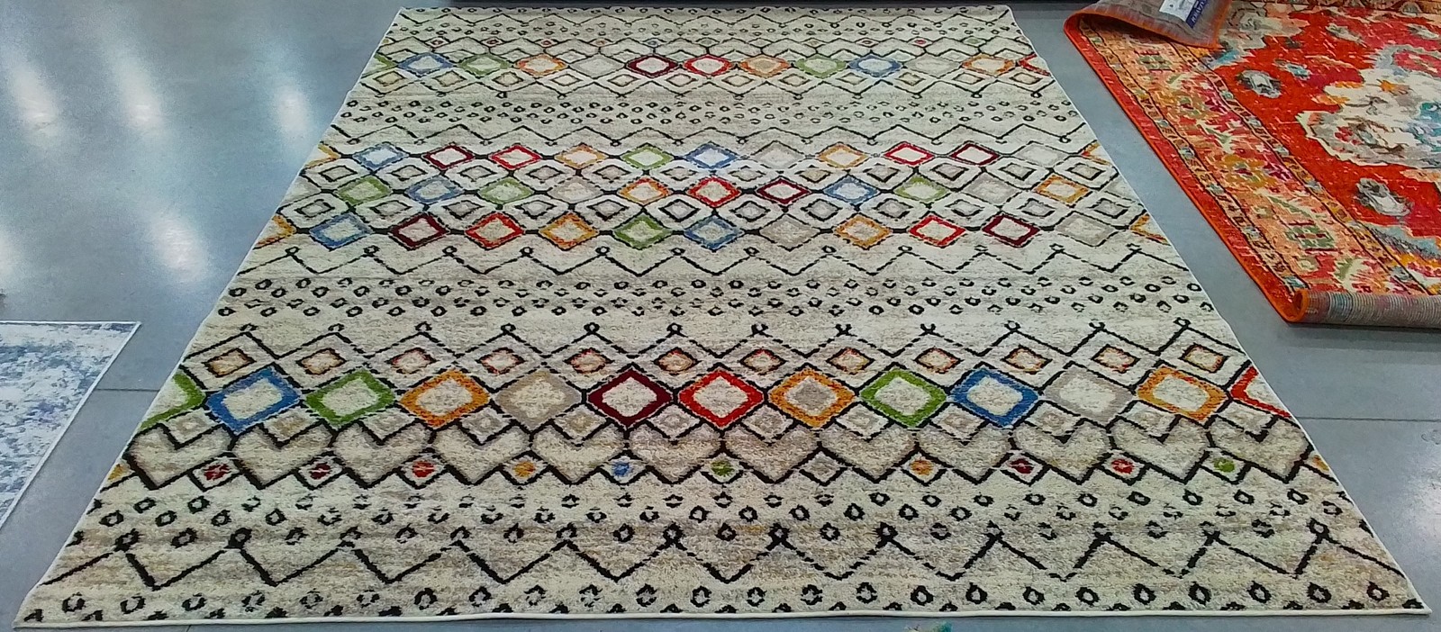 IVORY / MULTI 8'-0" x 10'-0" Flaw in Rug, Reduced Price 1172792942 AMS108K-8 gallery