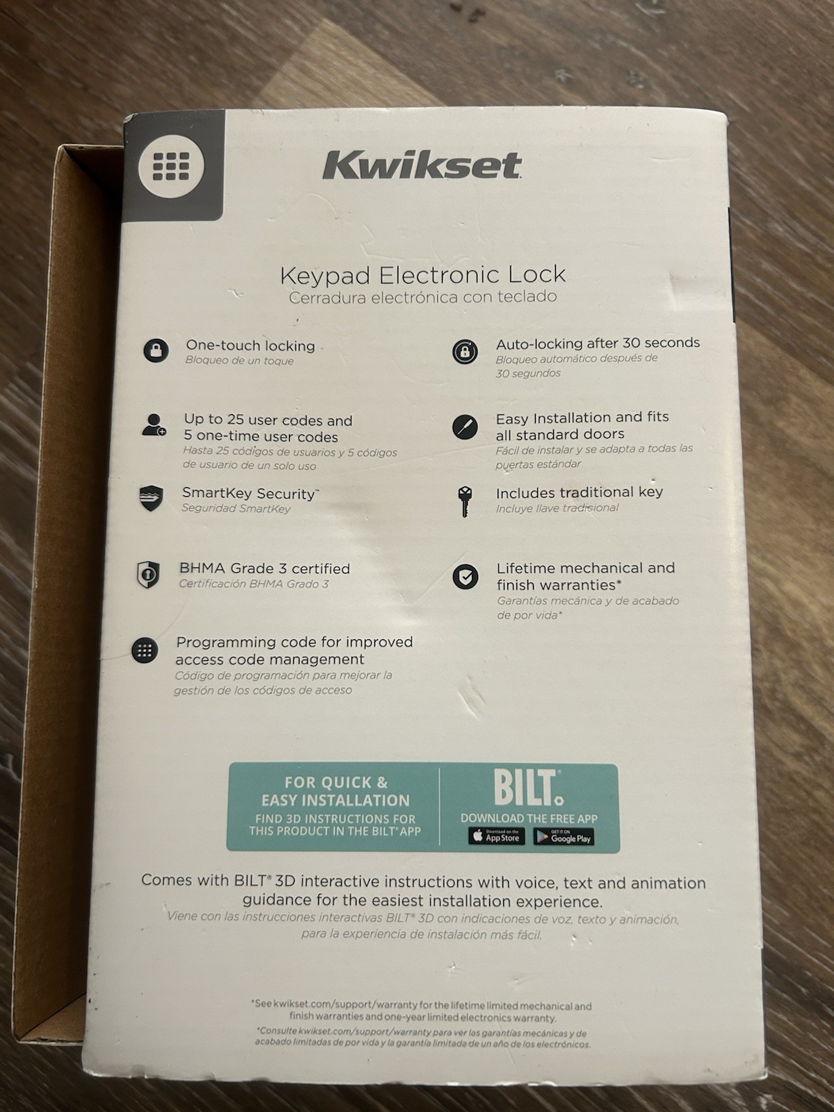 Kwikset Powerbolt 250 Satin Nickel Electronic Deadbolt Door Lock w/ 10-Button gallery