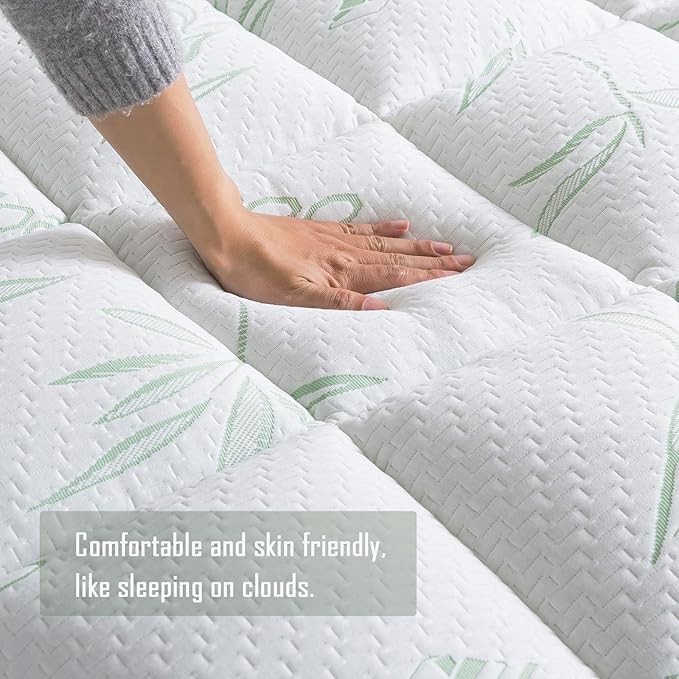 WhatsBedding Full Mattress Topper,Soft Pillow Top Mattress Topper, 8-21inch, Ful gallery