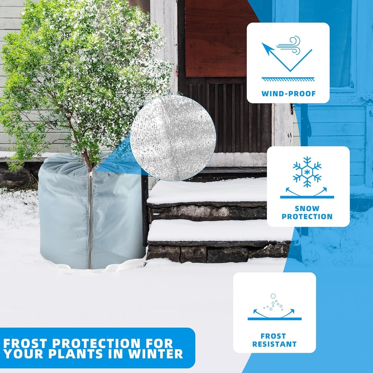 2-Pack Plant Pot Covers for Winter Freeze Protection 18" x 20" Frost Protection gallery