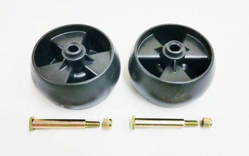 2 Deck Wheels w/ Bolts & Nuts for MTD, Cub Cadet: 734-04155. Toro: 112-0677 gallery