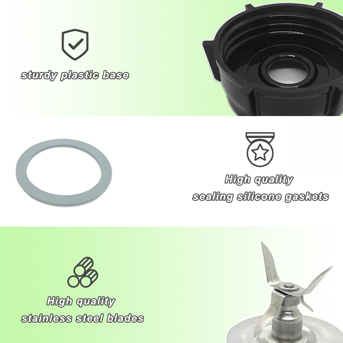 For Oster Blender Replacement Parts Blender Ice Crusher Blade with Jar Base Cap gallery