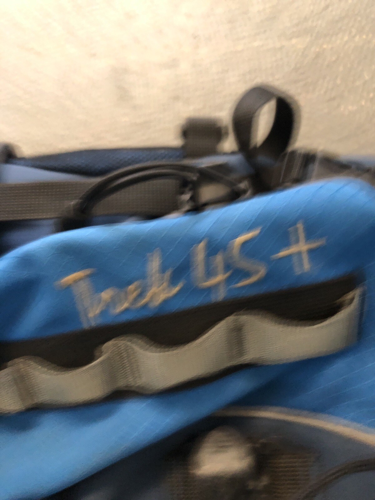 High Sierra Backpack Blue Black Tan  Trek 45+ 3