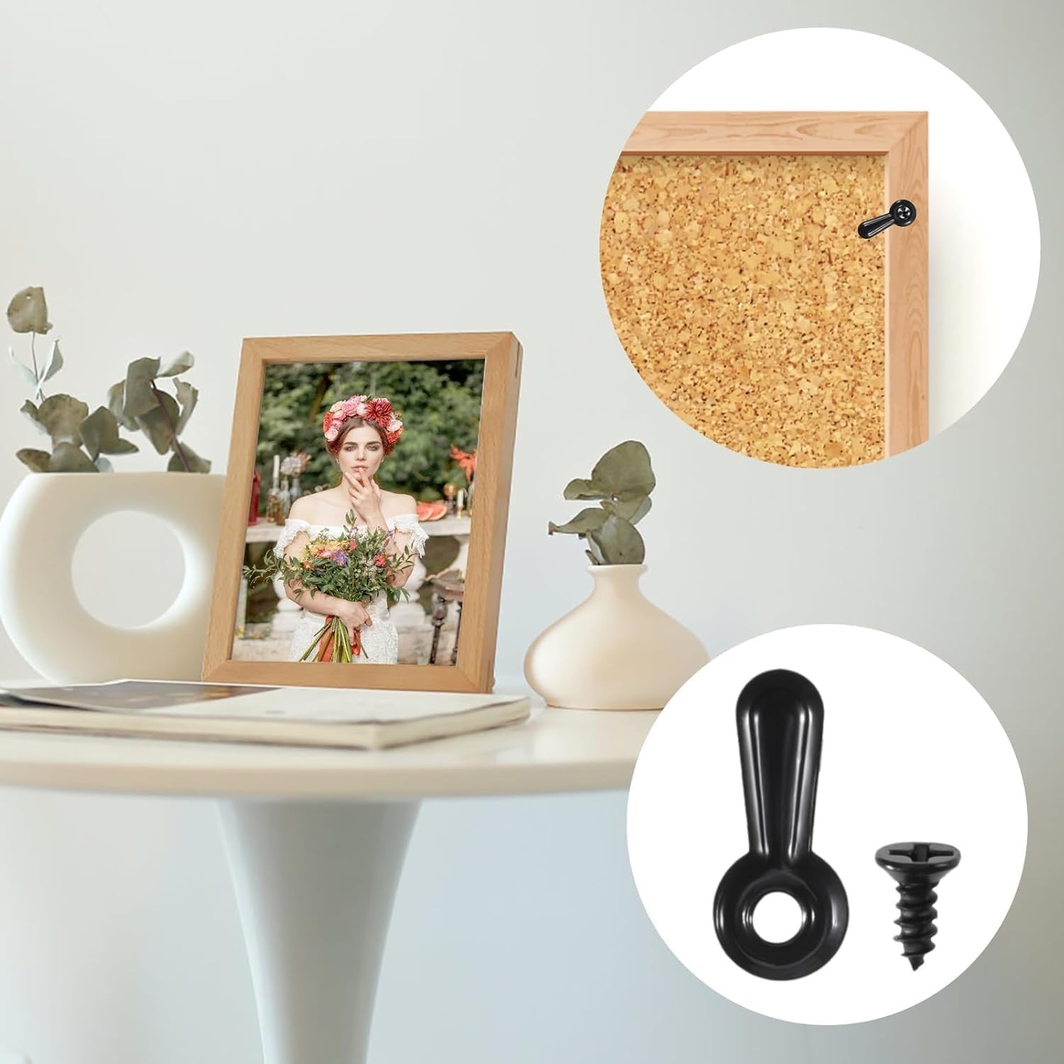Picture Frame Turn Button Fasteners Set 100 PCS Picture Frame Backing Clips Pho gallery