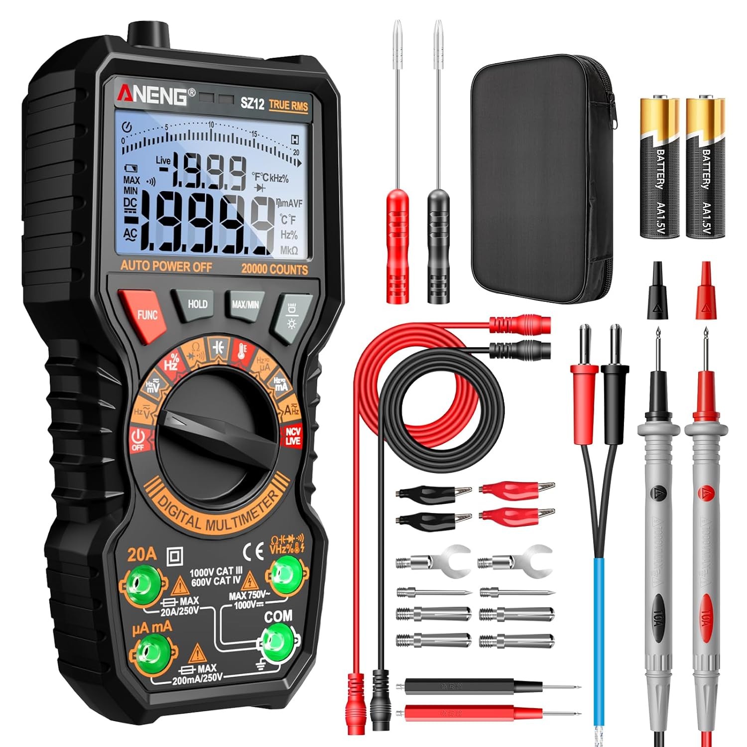 Multimeter,TRMS 20000 Counts Magnetic Digital 20000 Counts(Combination Kit) gallery