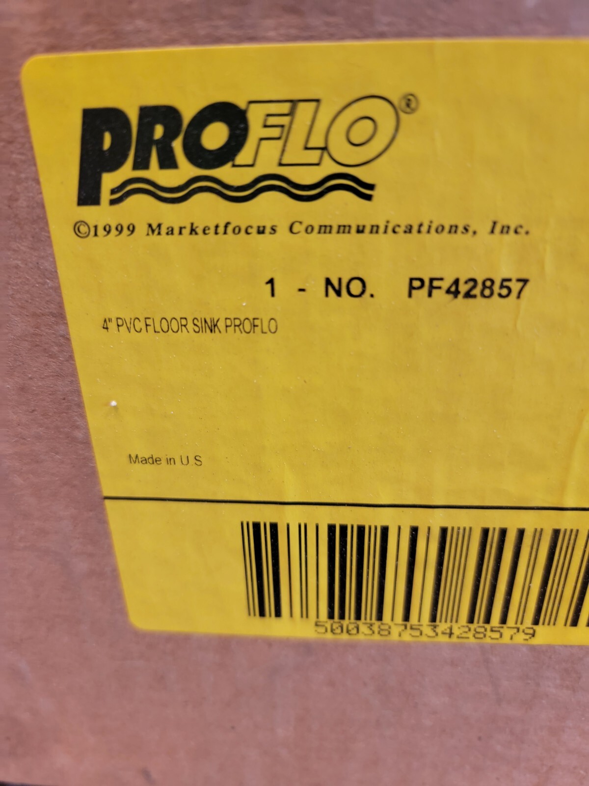 PROFLO PF42857 White 4" Floor Drain Less Grid gallery