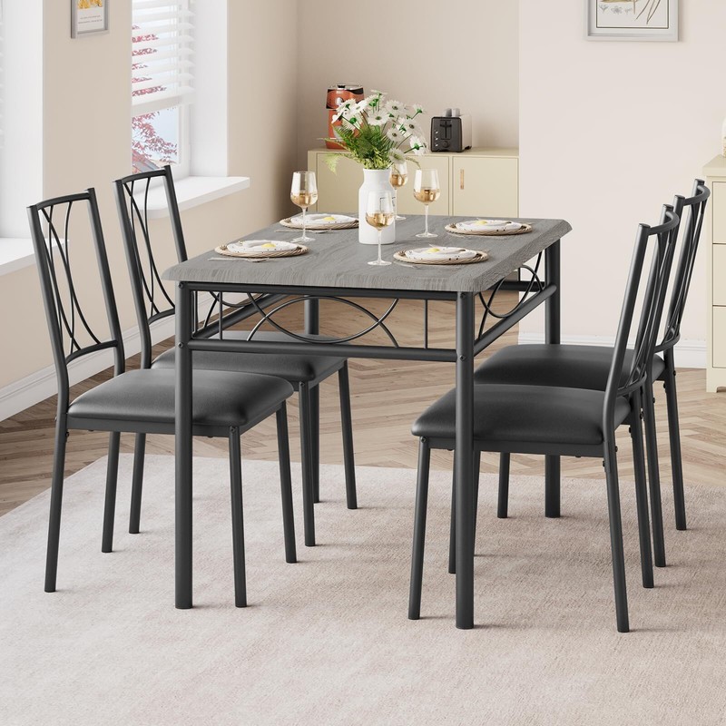 🔥Kitchen Dining Room Table Set for 4 with Chairs Dining Table with Chairs gallery