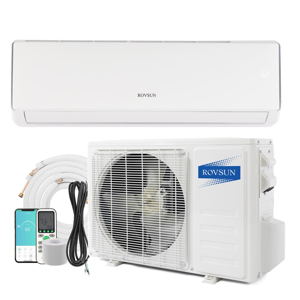 11000 BTU Ductless Mini Split Air Conditioner & Heat Pump 17 SEER Inverter AC