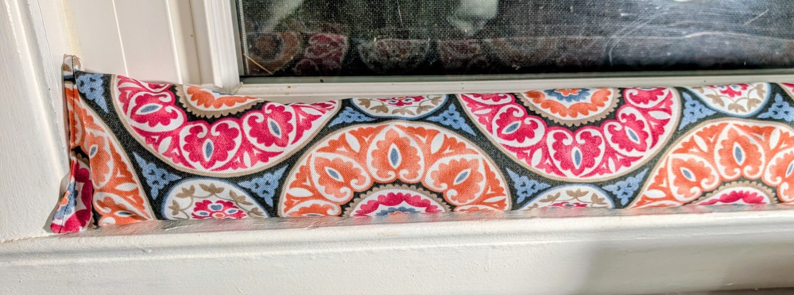 Door Draft Stopper, Cedar Filled, Draft Stopper, Water Resistant, Medallions gallery