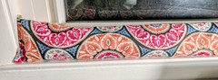 Door Draft Stopper, Cedar Filled, Draft Stopper, Water Resistant, Medallions