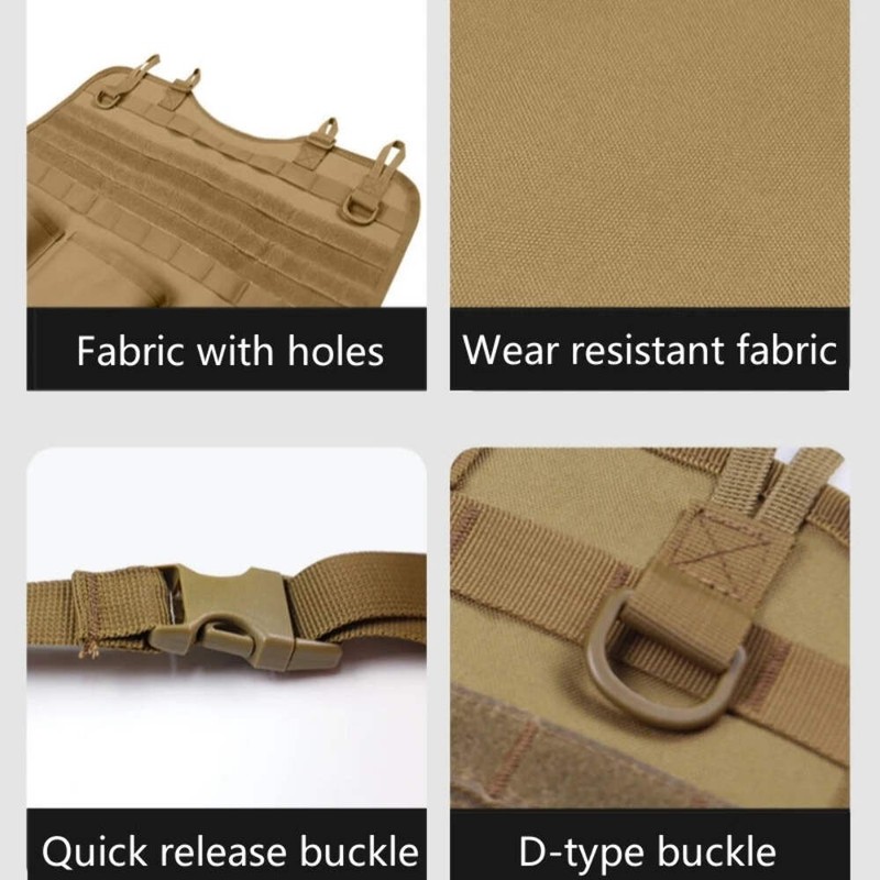 High Quality Multifunction 55*37CM 600D 6PCS In 1 Car Back Seat Tactical Hanging gallery