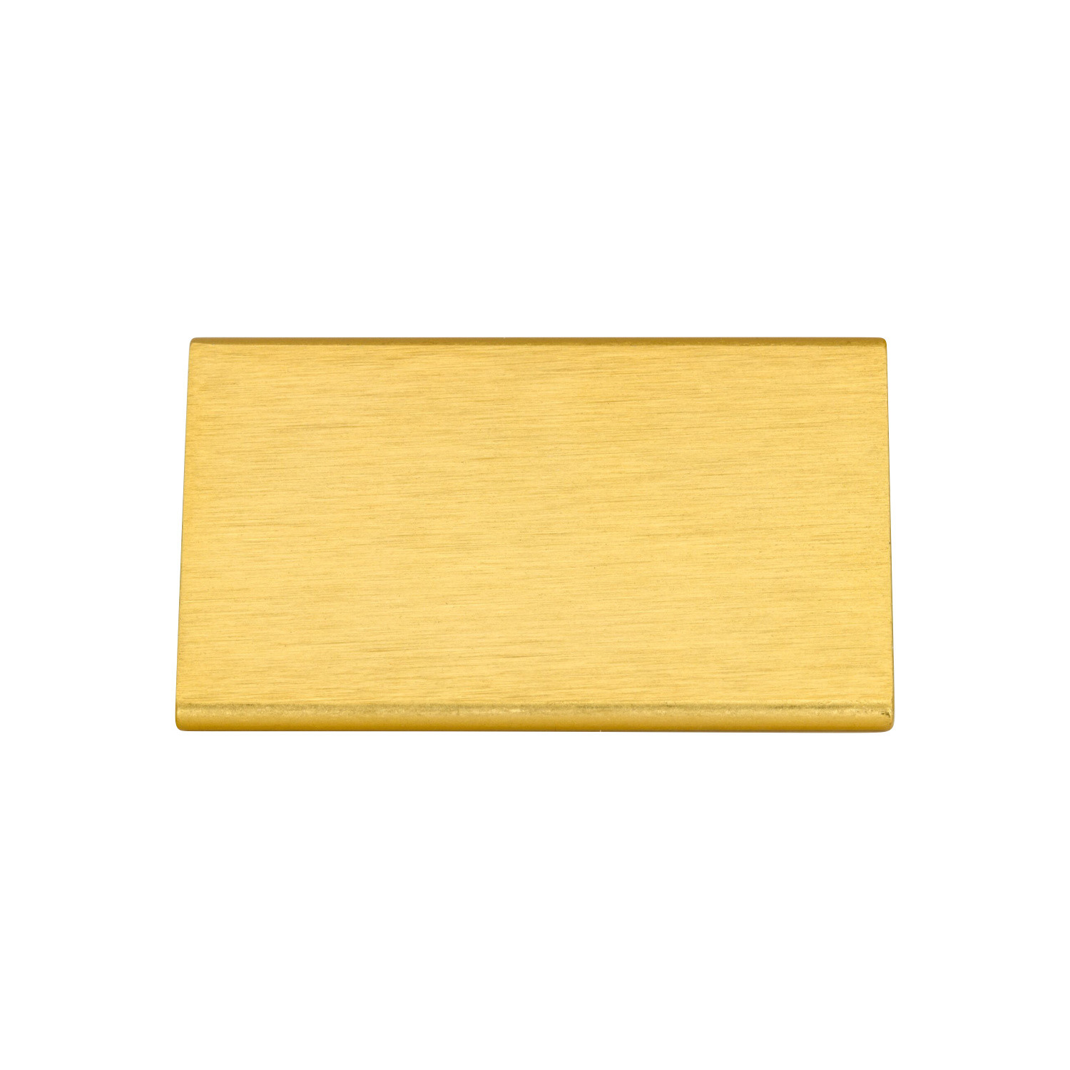 Modern Edge Pull 1-31/32" (50mm) Center To Center Cabinet Handle in Satin Gold gallery