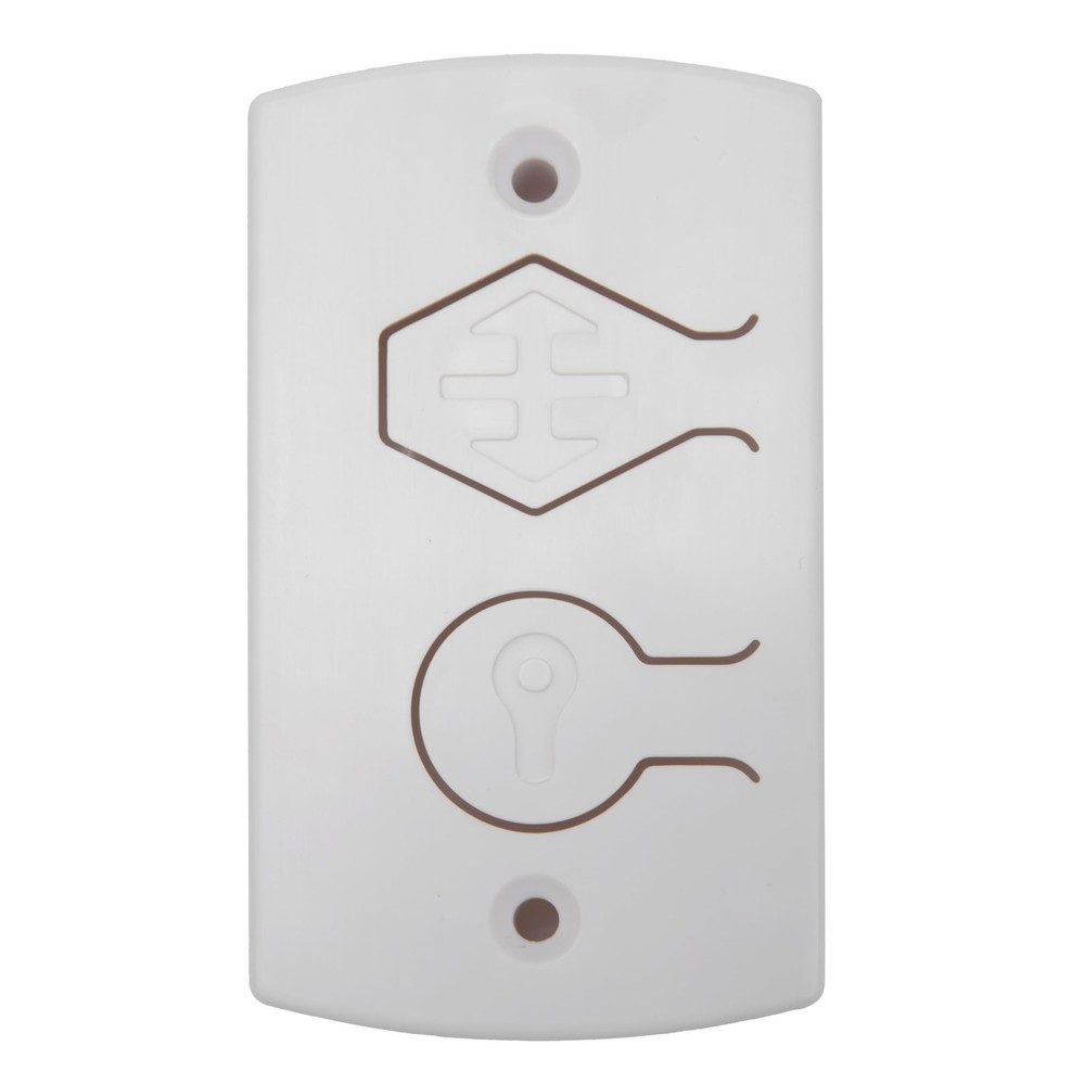 White Two Button Cover Plate, Inside Control Unit, for Wayne Dalton