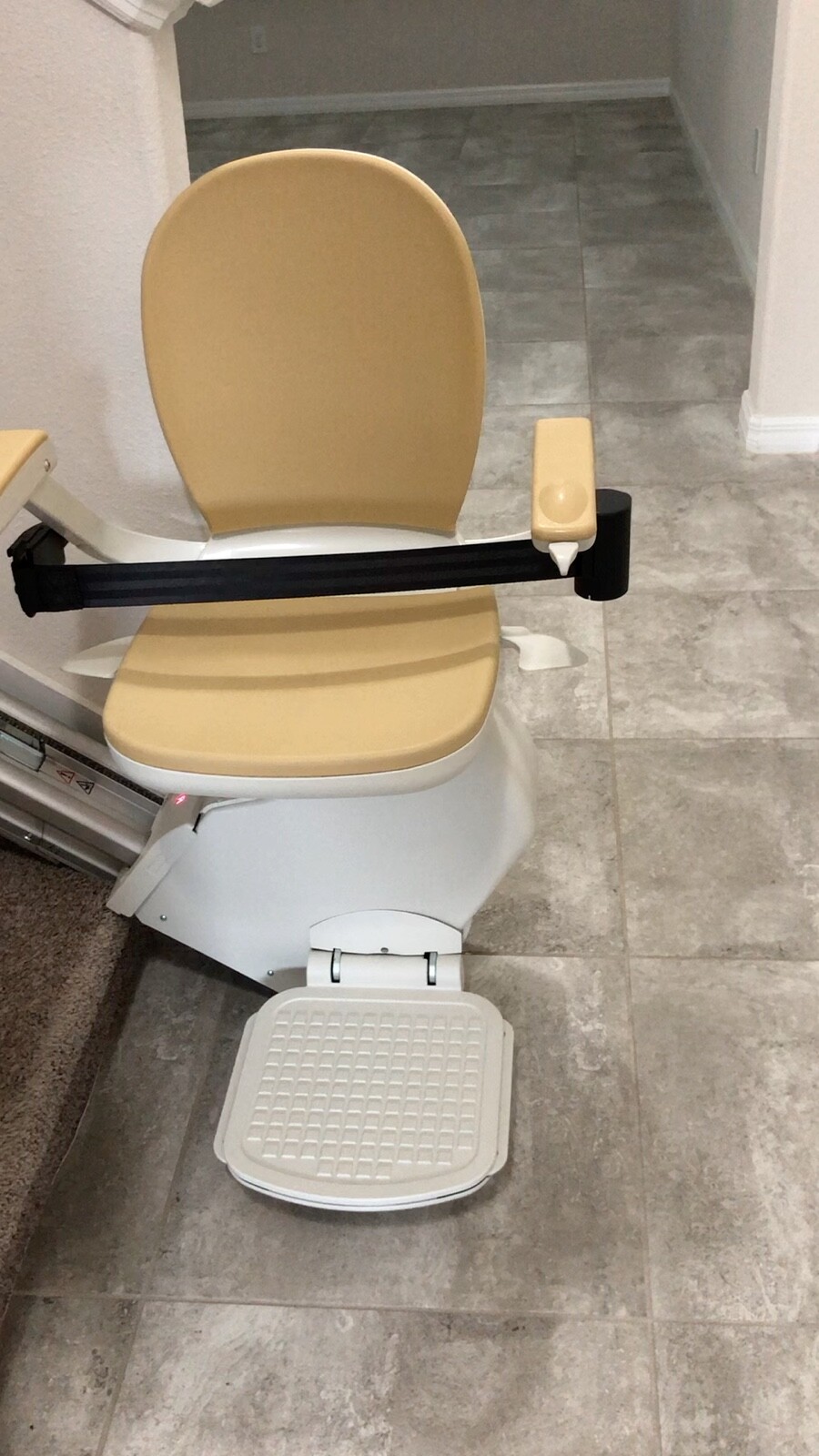 Two Acorn stairlifts in mint condition. Less than 1 yr. old. Beige w/seat belt.  gallery