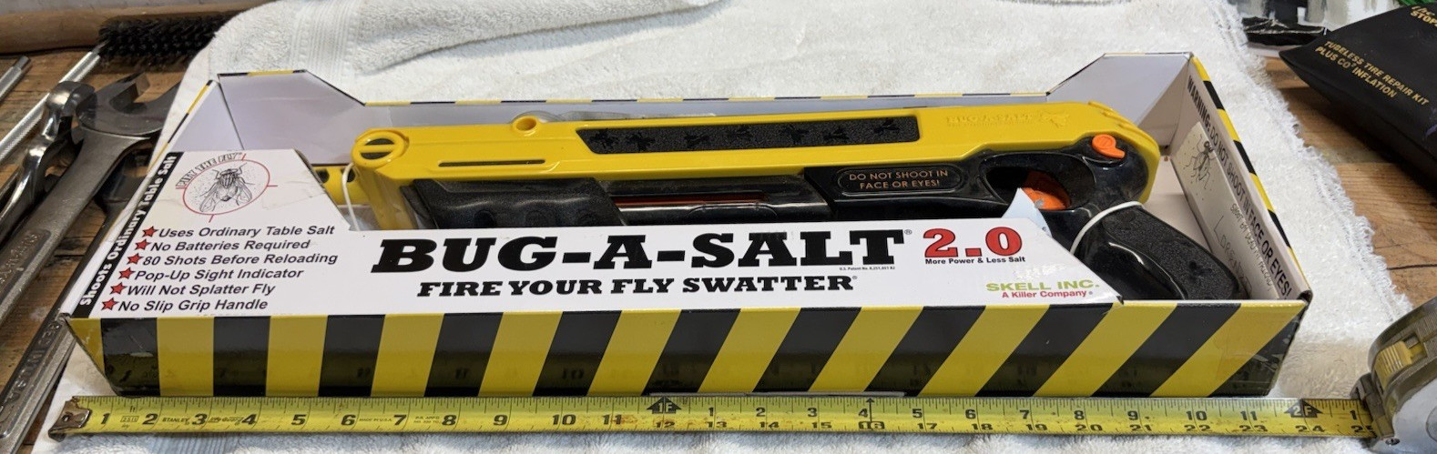 Authentic BUG-A-SALT 2.0 - The Original Salt Gun Fly Swatter - NEW in Box gallery