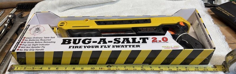 Authentic BUG-A-SALT 2.0 - The Original Salt Gun Fly Swatter - NEW in Box gallery