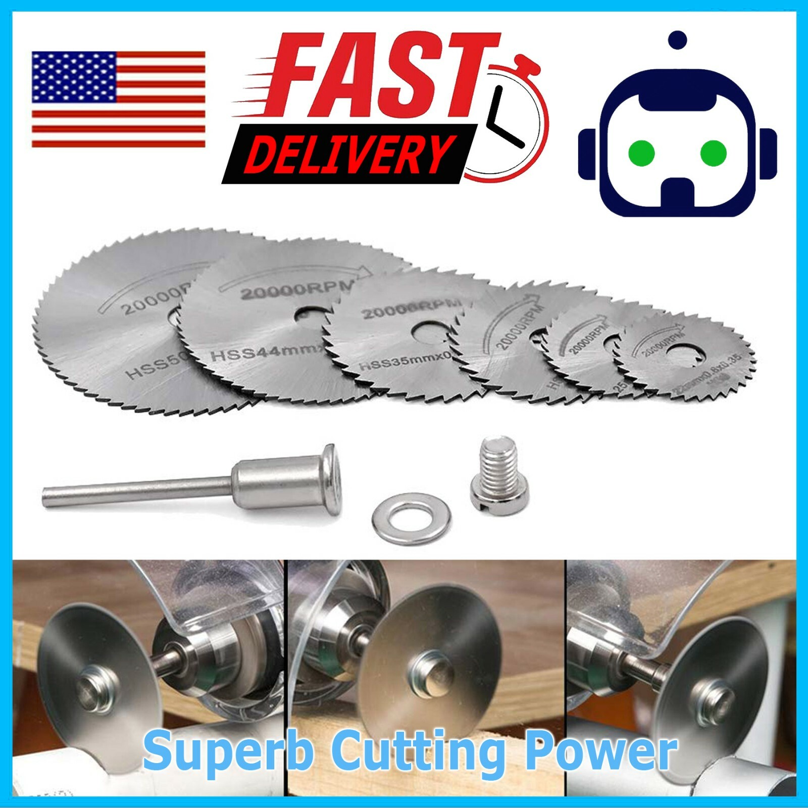 Circular Saw Disc Set Dremel Accessory Mini Drill Rotary Tool Wood Cutting Blade gallery