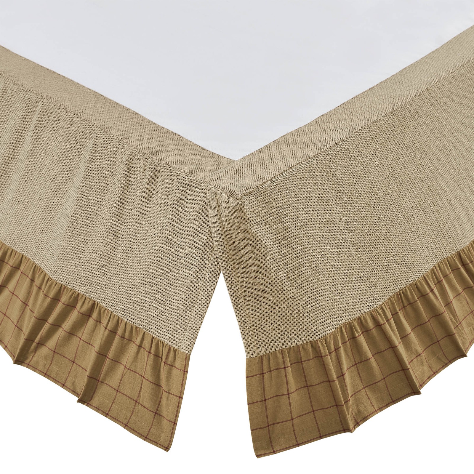 Connell Ruffled Queen Bed Skirt 60x80x16 VHC Brands gallery