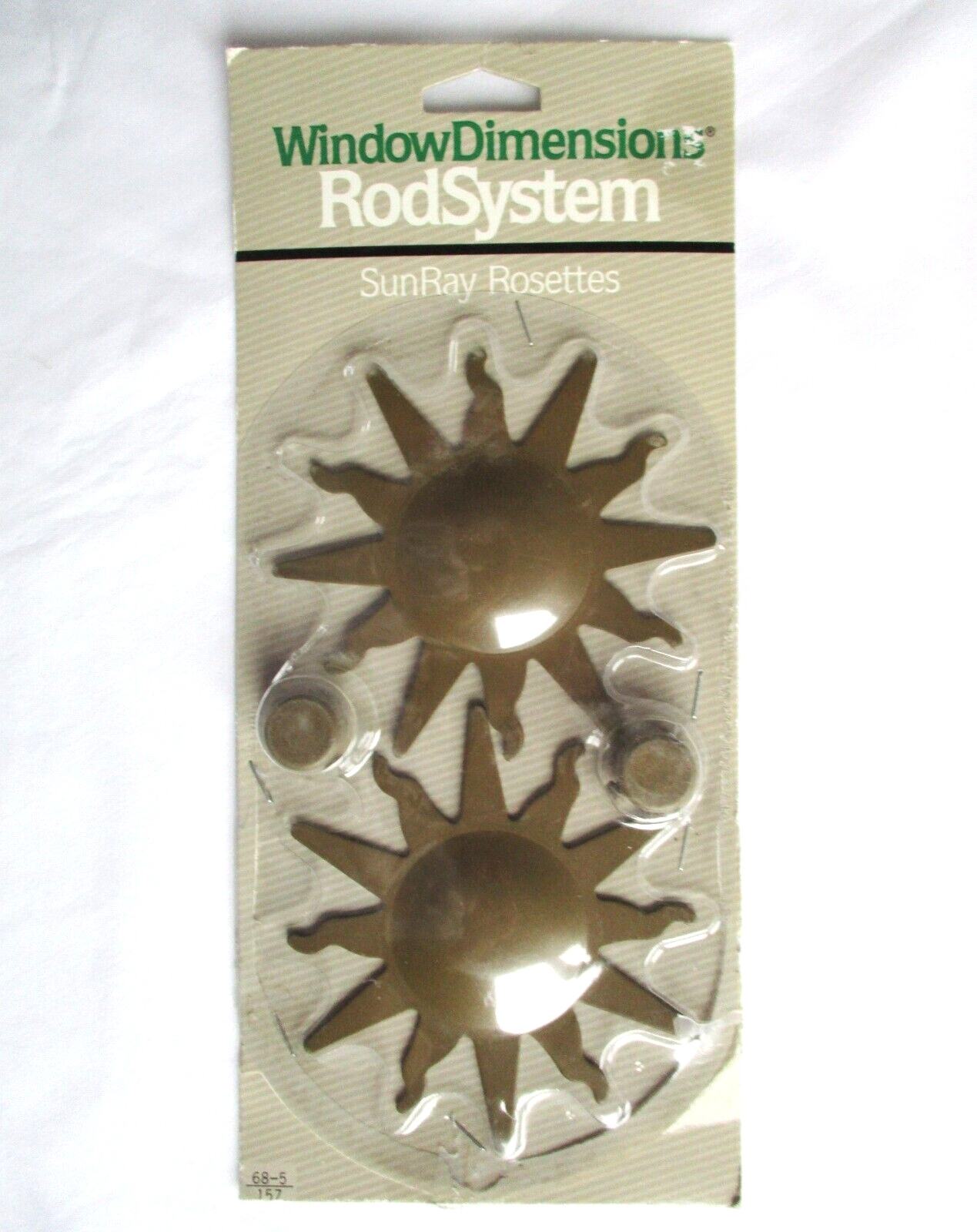Vintage Window Dimensions Curtain Rod Metal Sun Ray Rosette Decoration Ornament gallery