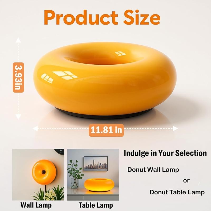 Donut Lamp, Rechargeable Suitable for Bedside/Desk/Wall, Aesthetic Decor & Gift gallery