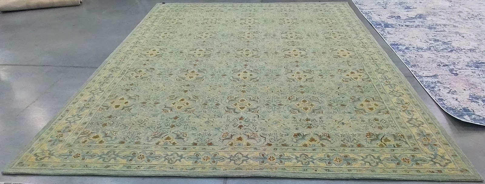 GREEN / IVORY 10'-0" x 14'-0" Back Stain Rug, Reduced Price 1172777535 HG227X-10 gallery