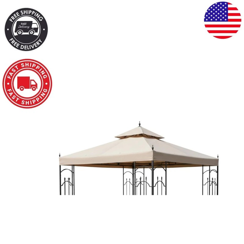 Durable UV Resistant Canopy Top for Arrow 10' x 10' Gazebos - Easy Installation gallery