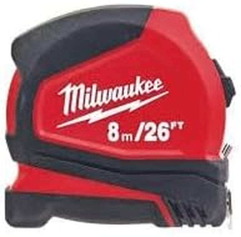 4932459596 8M/26Ft Pro Compact Tape Measure, Red gallery