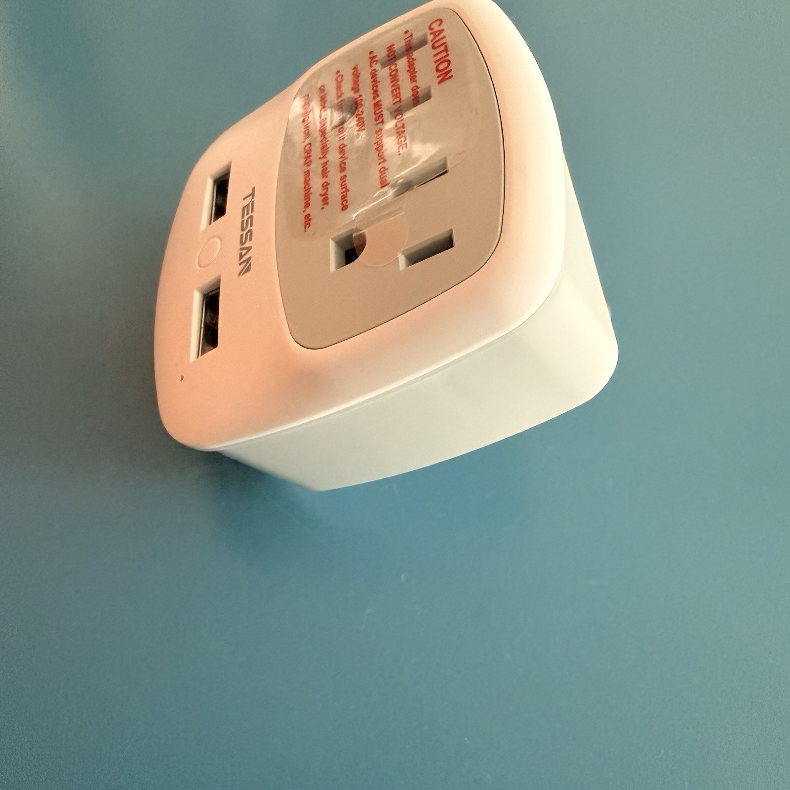 TESSAN Type M Travel Adapter South Africa India 2 Outlet 2 USB 3-in-1 100-250V gallery