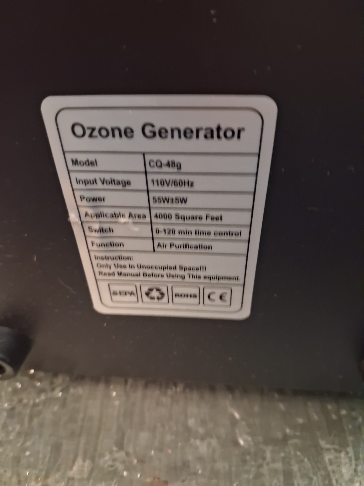 Ozone Generator Ozone Machine Odor Remover with 0-120min Timer gallery