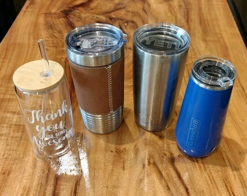 Assorted Cups Mugs Yeti Brumate Camping Wine Beer Stainless Steel Glass Lot of 5 gallery